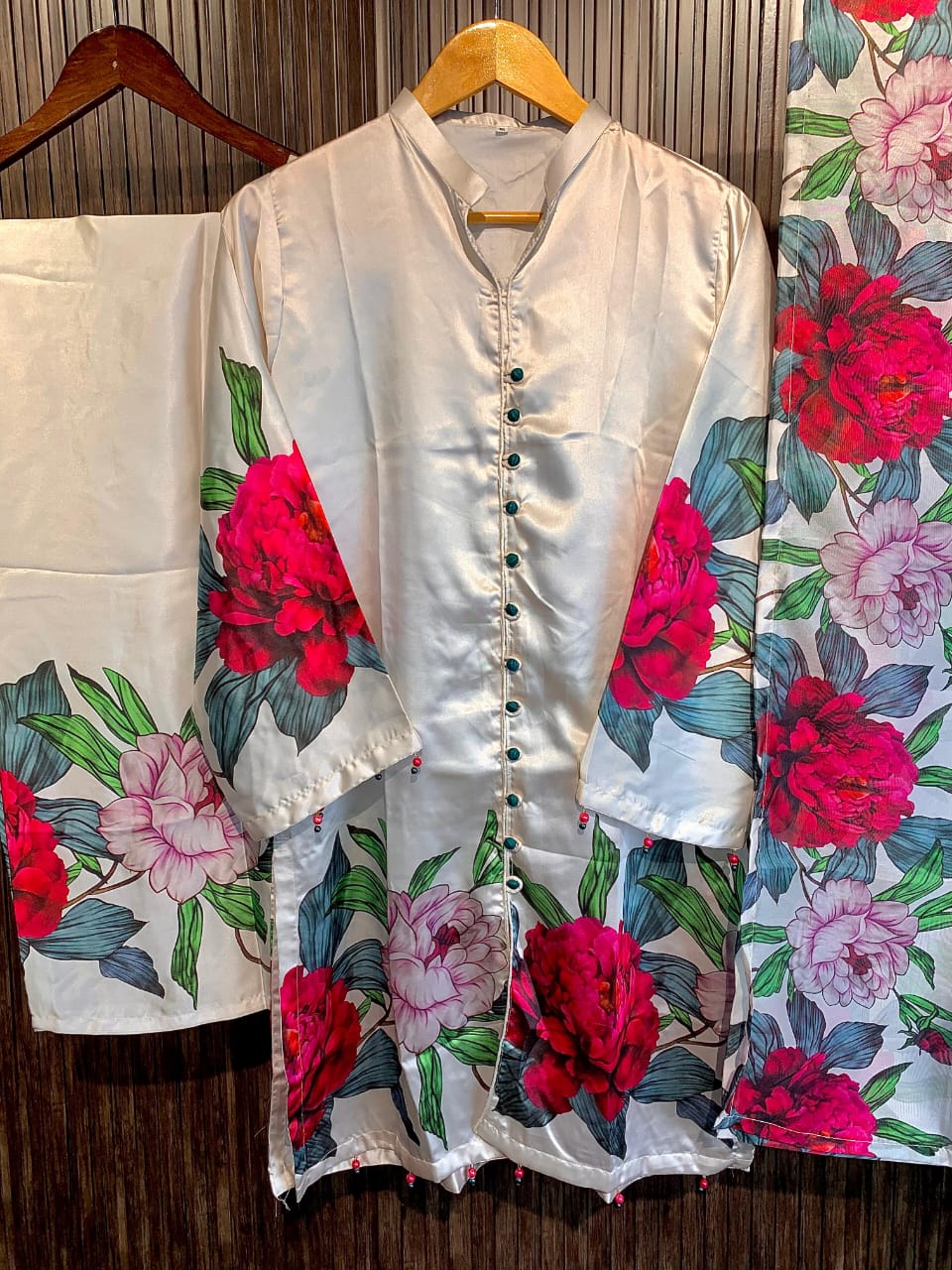 Naira- Silk 3 Piece Suit