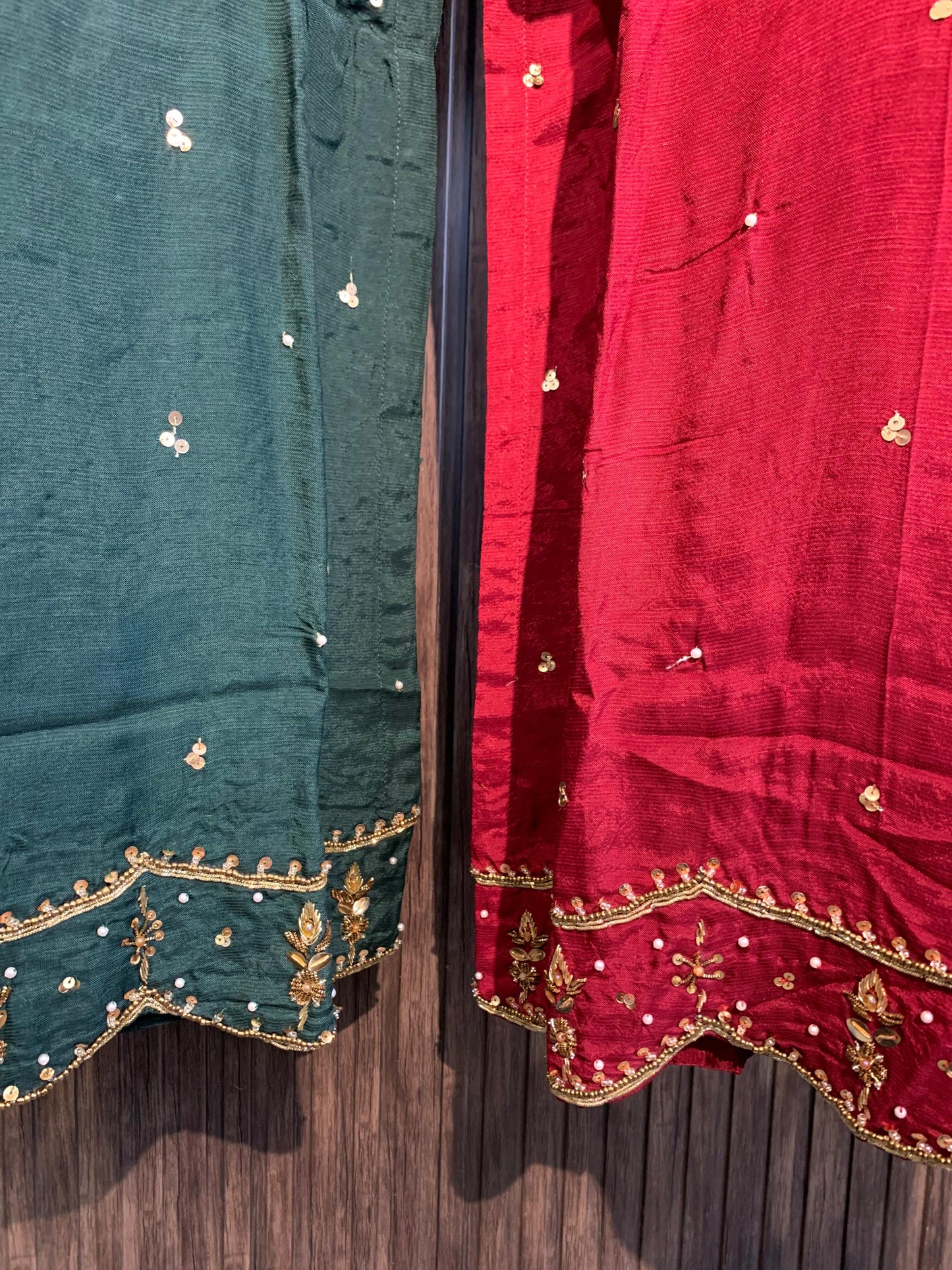 Green - Raw Silk 3pc Suit