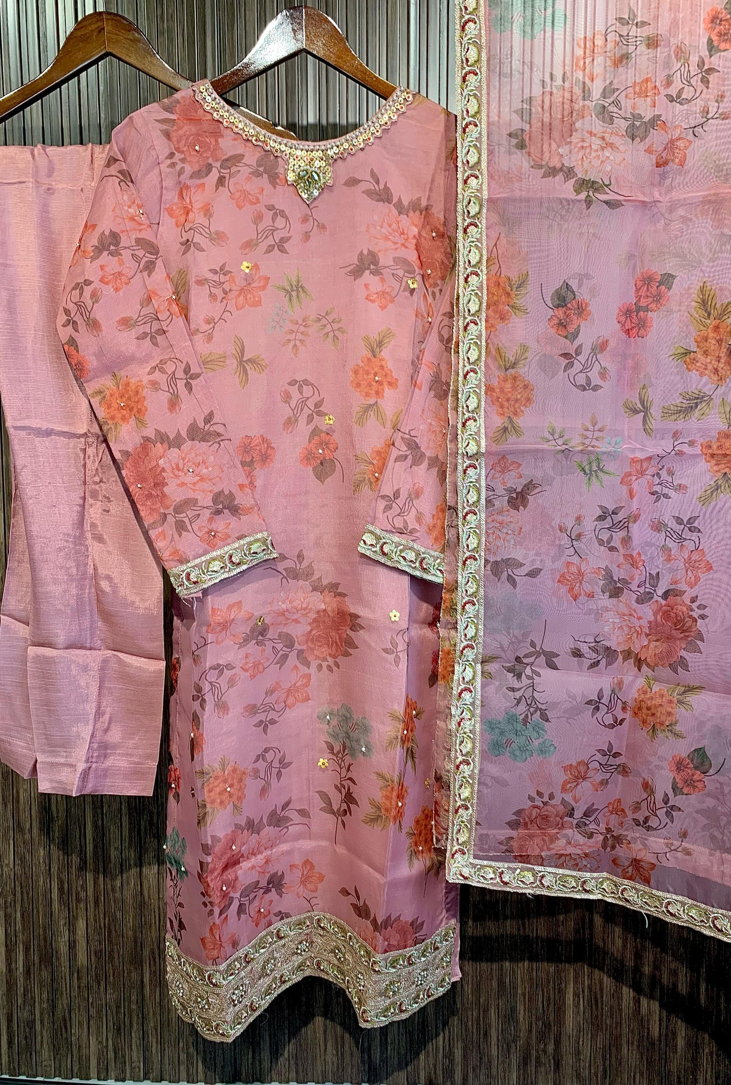 Arzu- Organza 3pc Suit