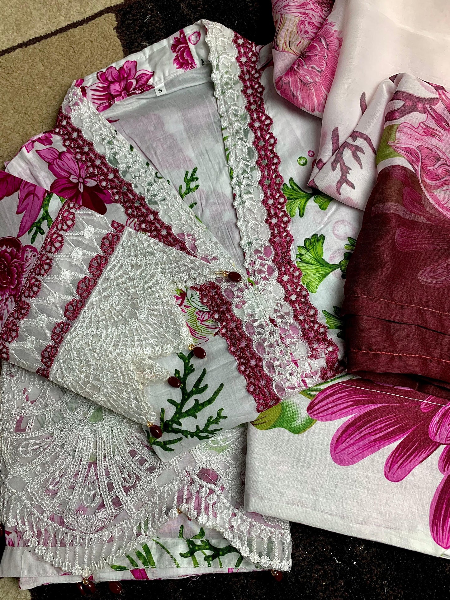Marjanda- Farachi Lawn 3- Piece Suit
