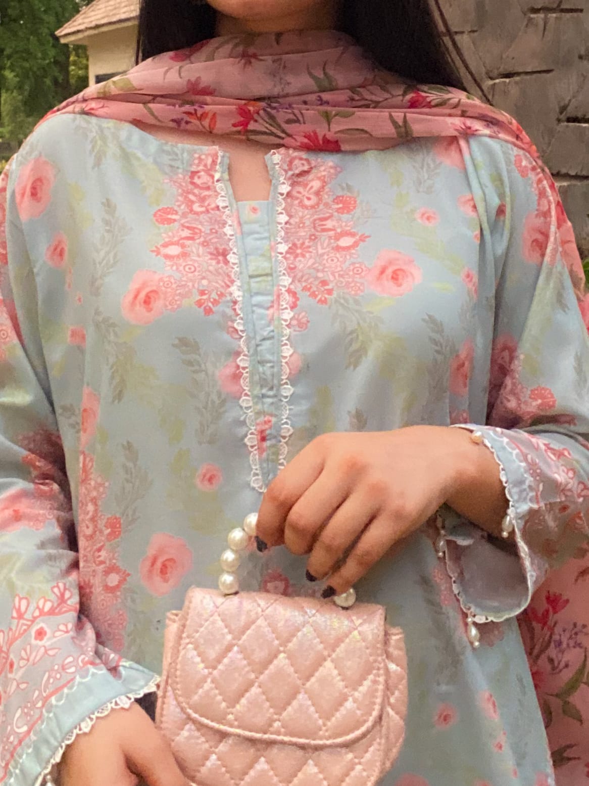 Swiss Lawn 3pc Suits Chiffon Dupatta