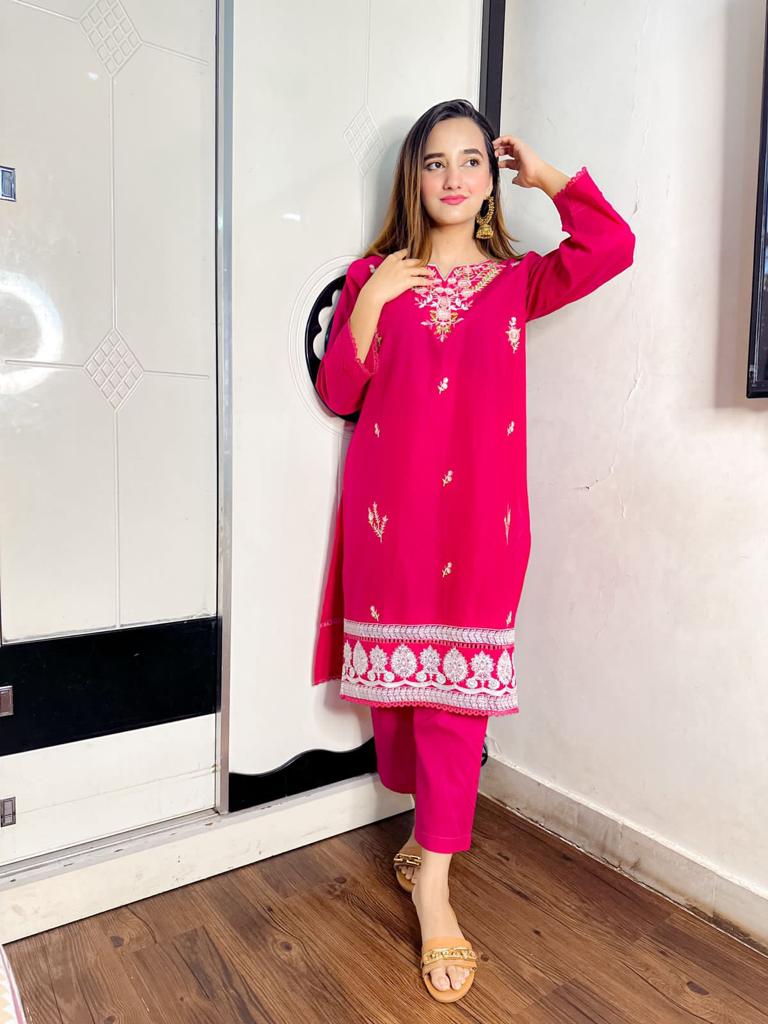 Embroidered Cotton 2pc Suit AFSANEH C102