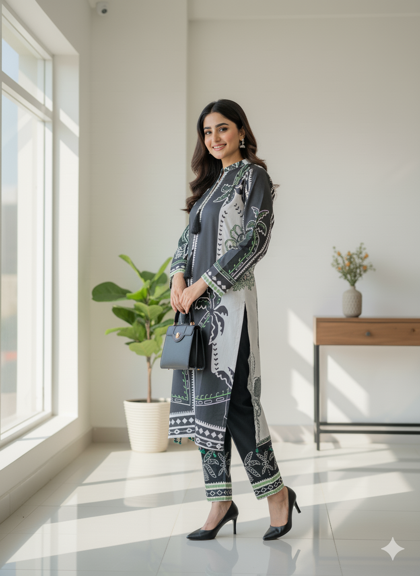 2pc Co-ords - Silk 2pc Suit
