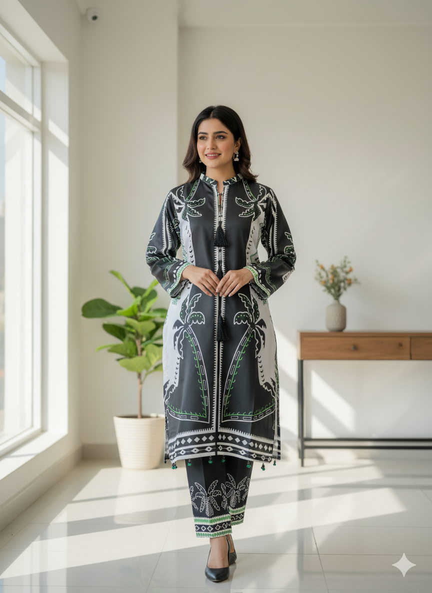 2pc Co-ords - Silk 2pc Suit