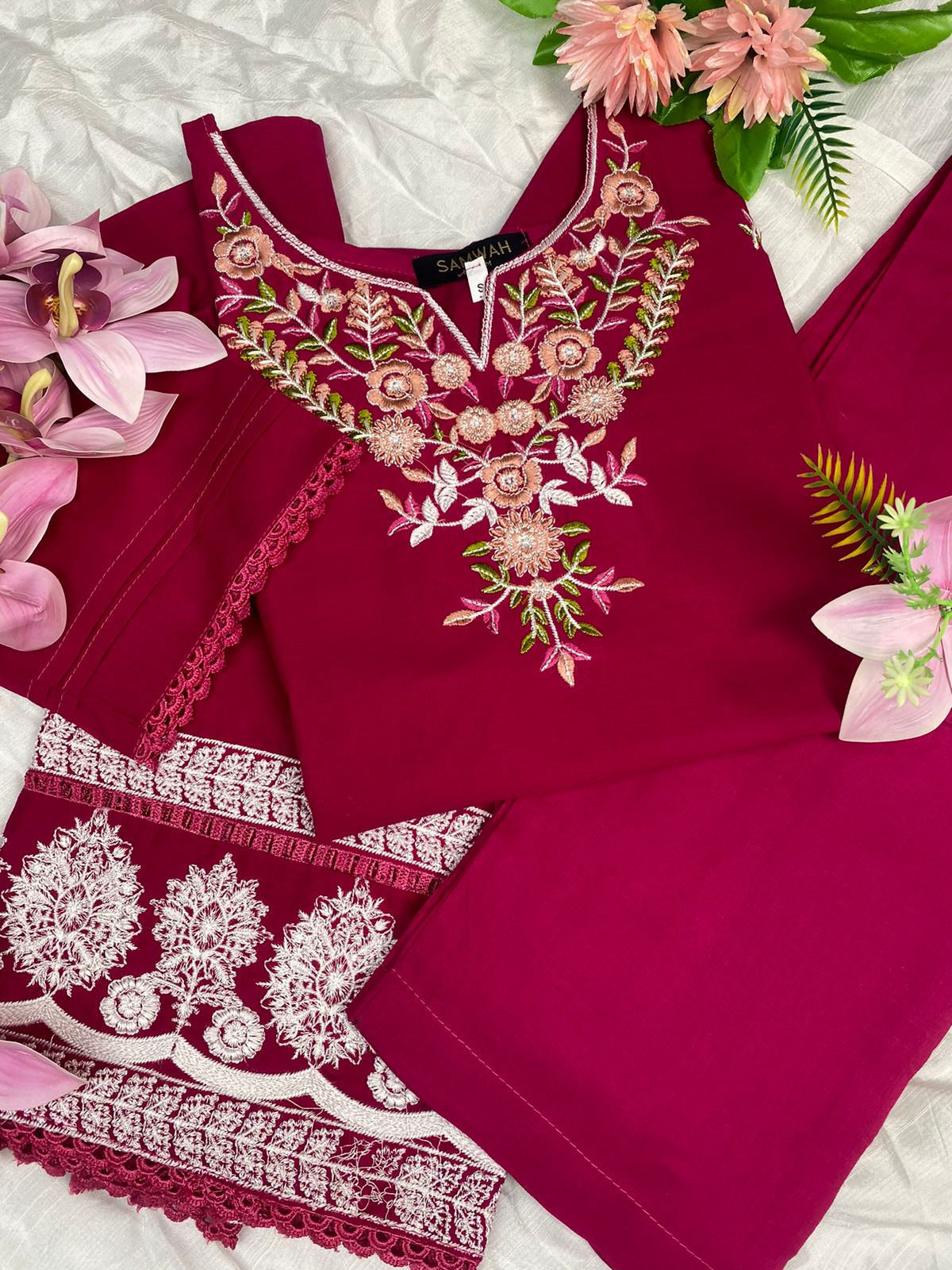 Embroidered Cotton 2pc Suit AFSANEH C102