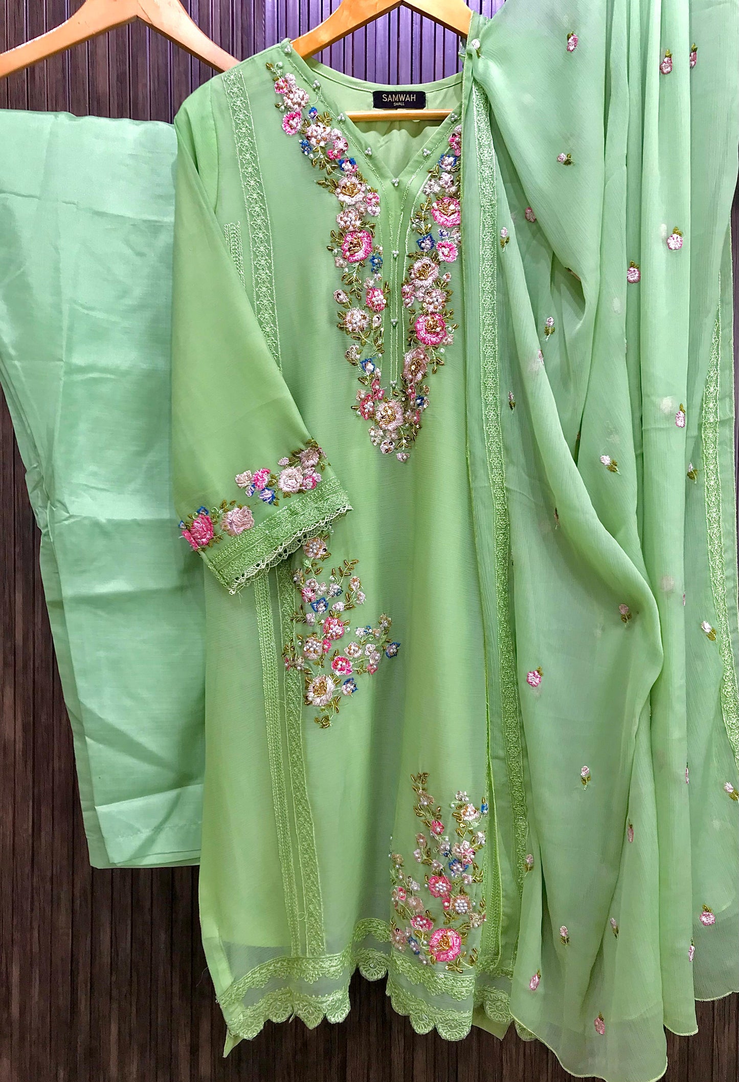 CHIFFON 3PC SUIT (Eshaal Pista)