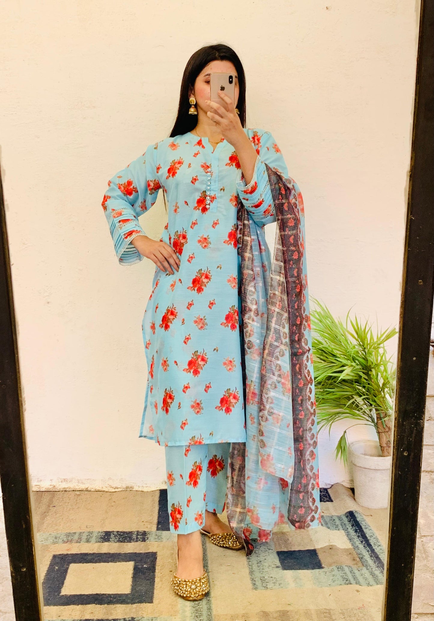 PRINTED LAWN 3PCS SUIT ( RAL-013 )