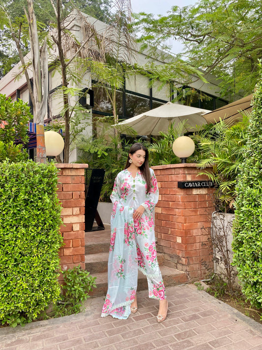 Flora - Silk 3pc Suit