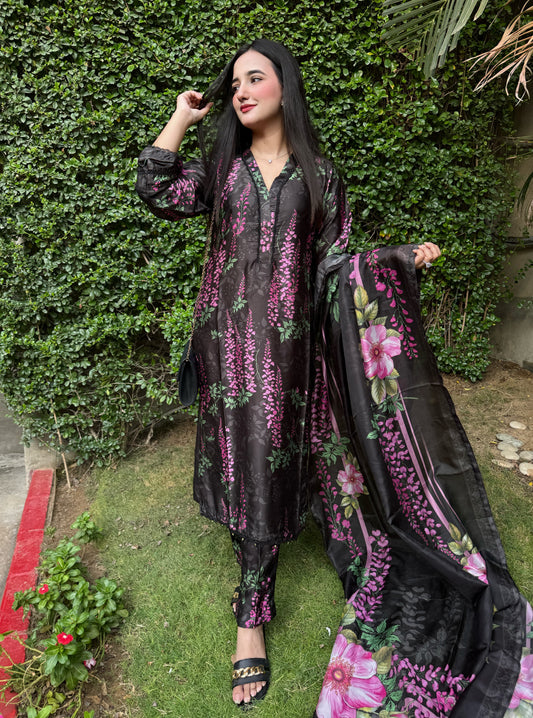 NISA-  Silk 3pc Suit