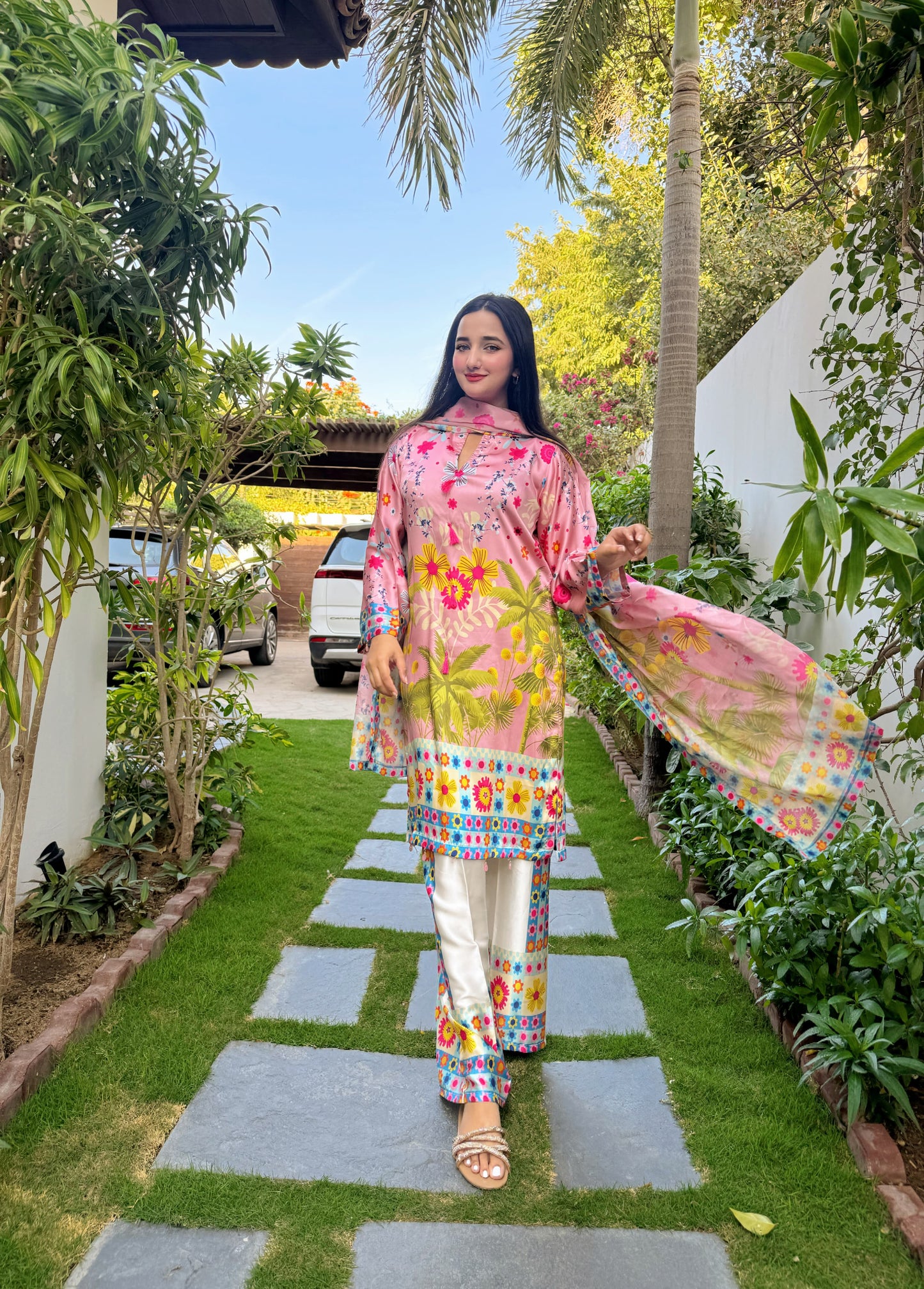 Berry Blush-  Silk 3pc Suit